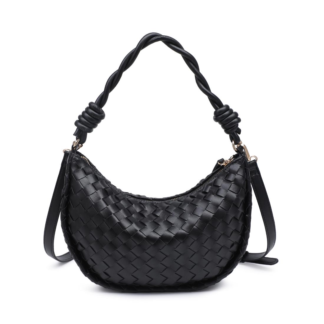 Woman wearing Black Urban Expressions Violet Hobo 840504206573 View 7 | Black