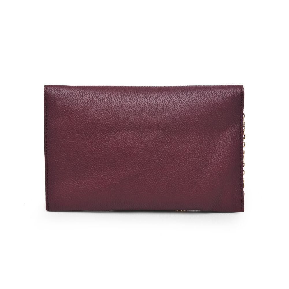 Product Image of Urban Expressions Isabelle Pebble Clutch NA-840611164193 View 3 | Burgundy