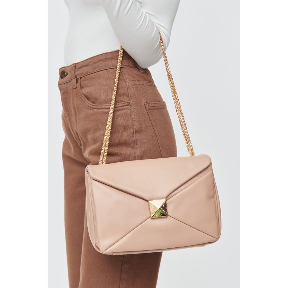 Woman wearing Natural Urban Expressions Ribbon Crossbody 840611102829 View 4 | Natural