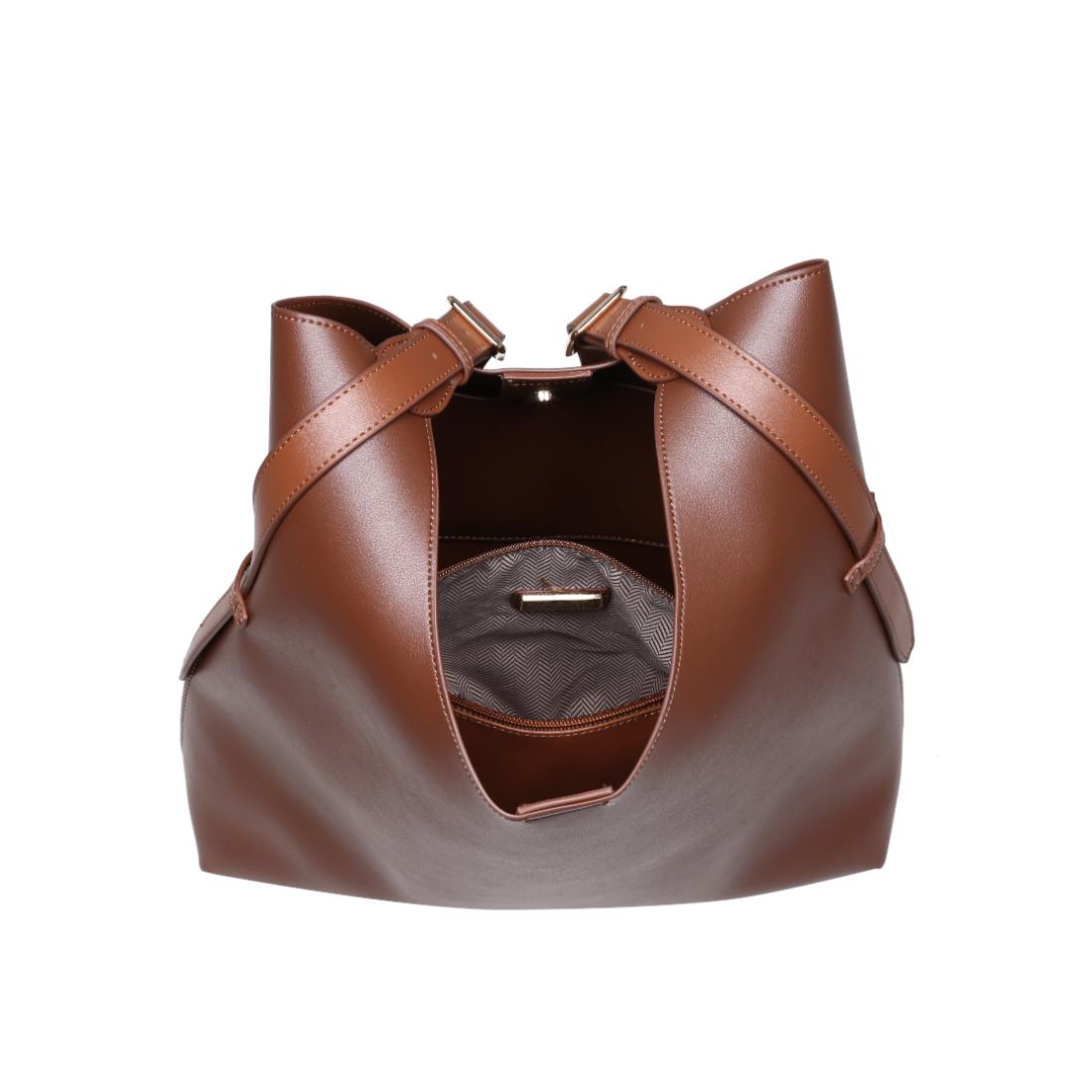 Woman wearing Chocolate Urban Expressions Maria Hobo 840504206269 View 9 | Chocolate