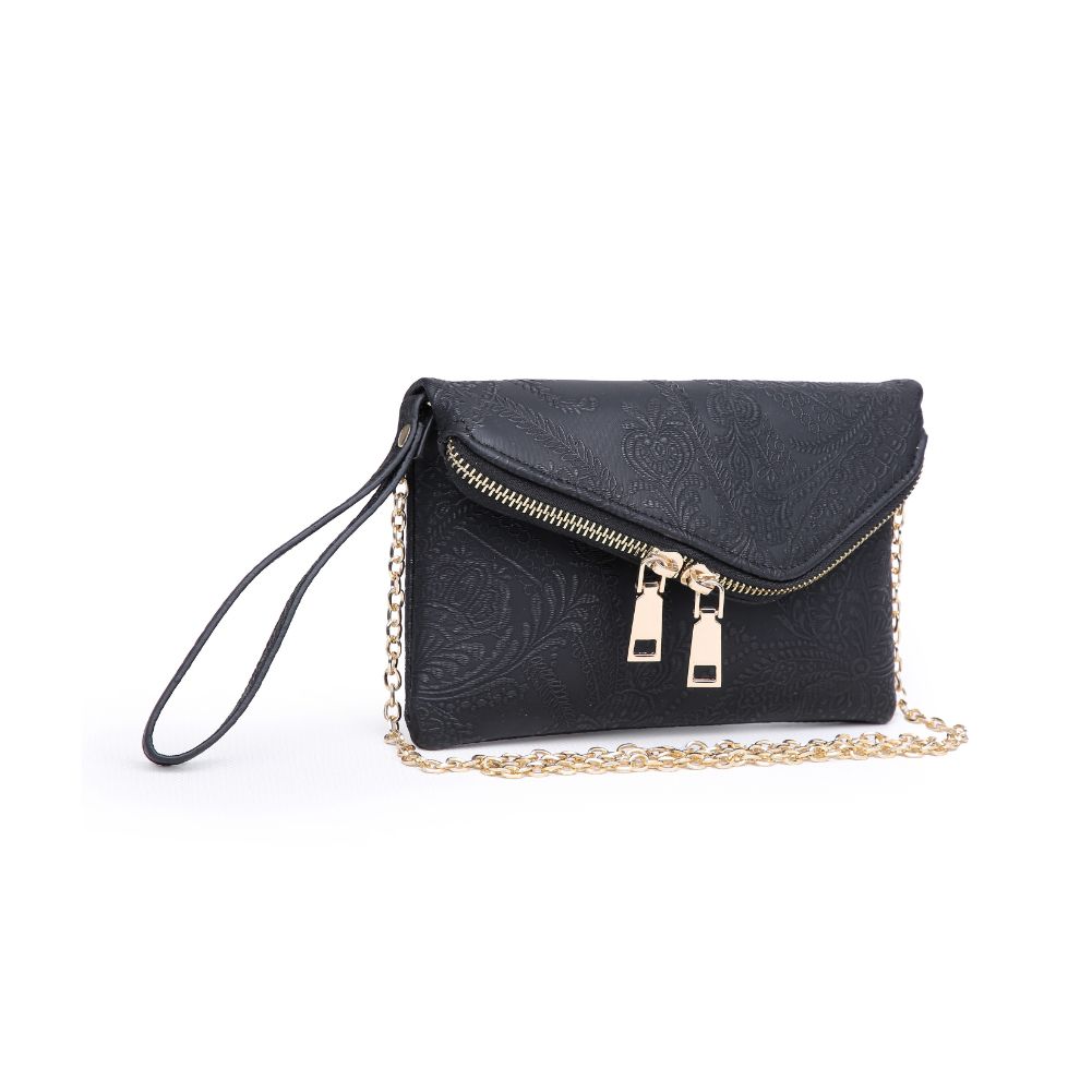 Product Image of Urban Expressions Lucy Floral Wristlet NA-840611151506 View 2 | Black