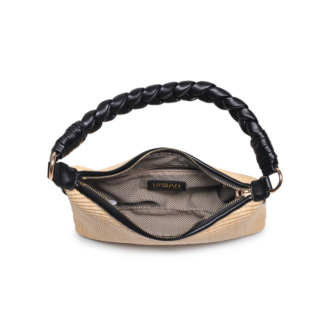 Urban Expressions Taylor - Straw Shoulder Bag 840504216220 View 4 | Natural Black