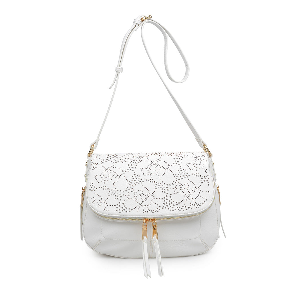 Woman wearing White Urban Expressions Sunday Messenger 840611148148 View 5 | White