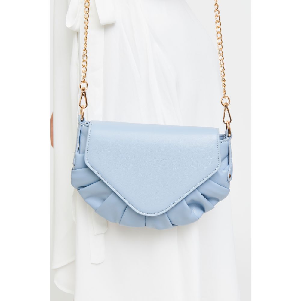 Woman wearing Sky Blue Urban Expressions Gemma Crossbody 840611179470 View 2 | Sky Blue