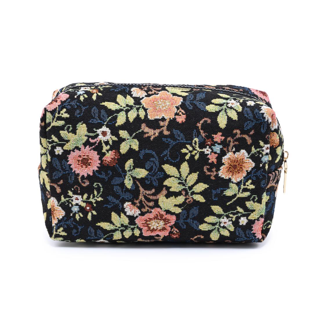 Urban Essentials Garden Tapestry Cosmetic & Travel Organizer Pouch 840504209857 View 7 | Black