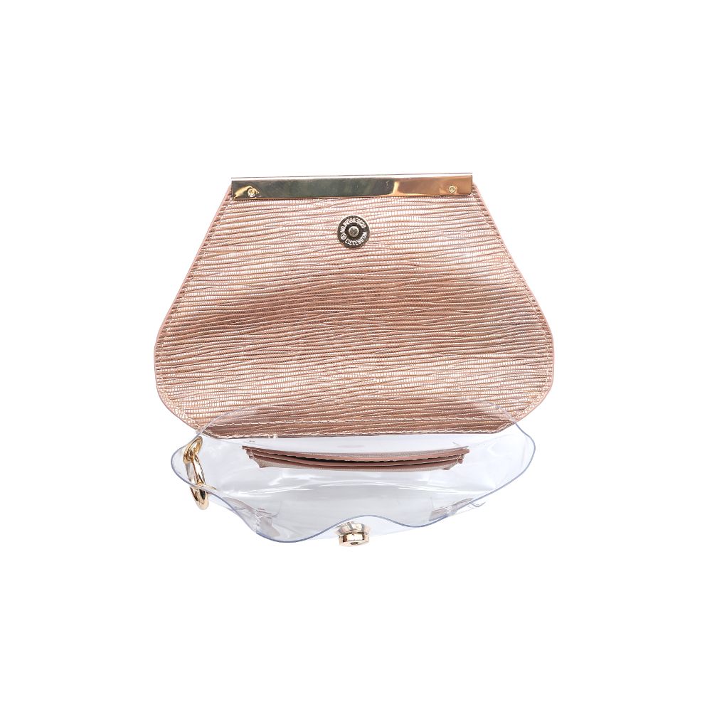 Product Image of Urban Expressions Reese Metallic Wristlet NA-840611163448 View 8 | Rose Gold