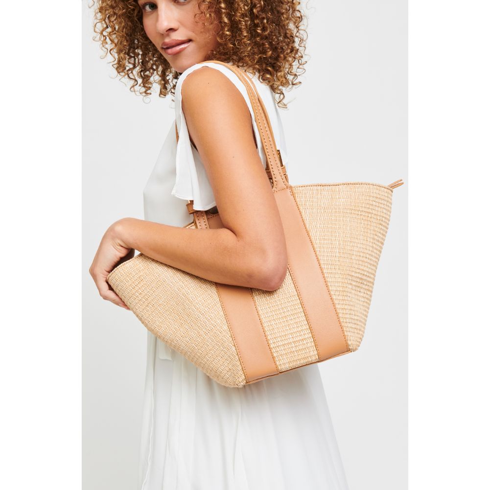 Woman wearing Natural Urban Expressions La Jolla Tote 840611179166 View 4 | Natural