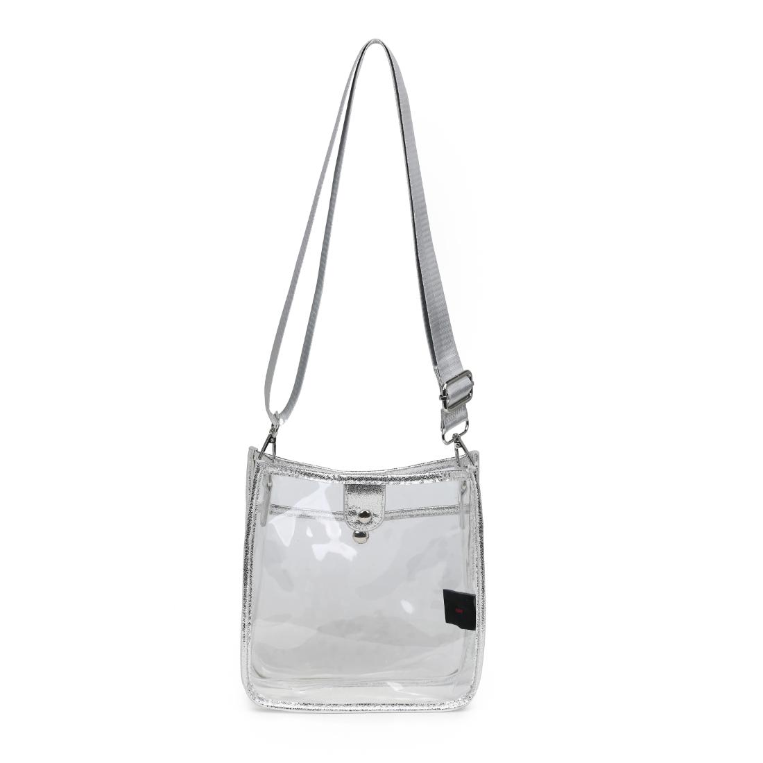 Product Image of Urban Expressions Beckham - Clear Crossbody 840504201424 View 7 | Silver