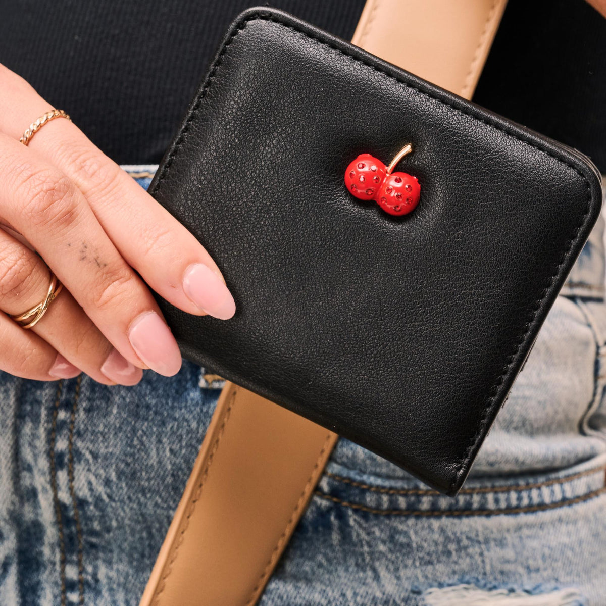 Woman wearing Black Urban Expressions Lucy Wallet 840504203954 View 1 | Black