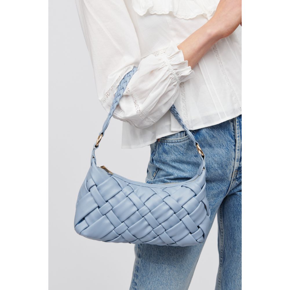Woman wearing Ocean Urban Expressions Paulette Baguette 818209016469 View 4 | Ocean