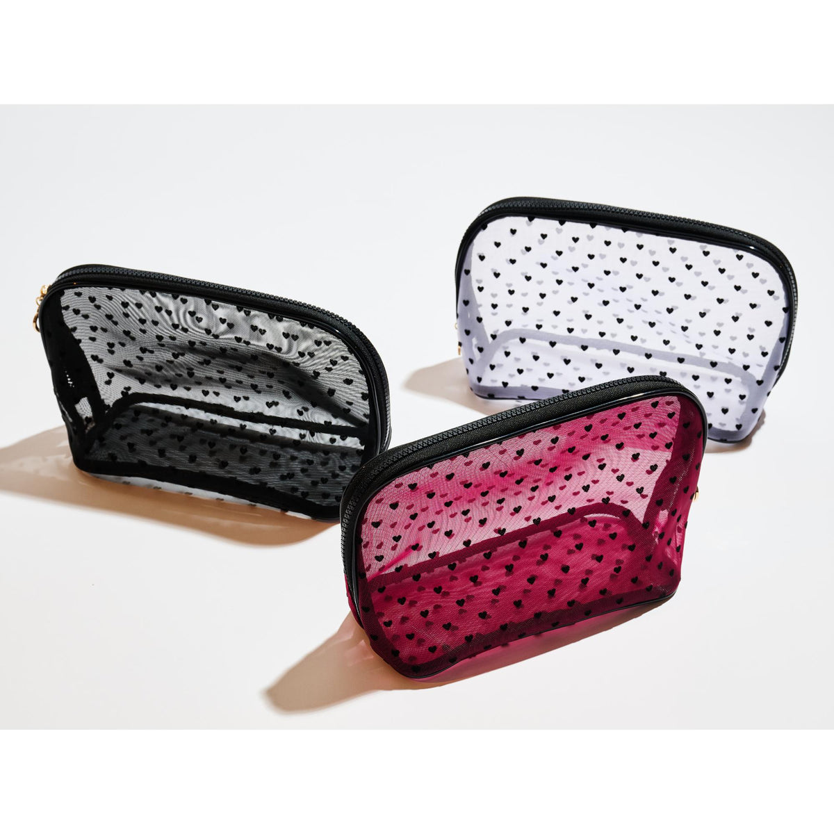 Woman wearing Black Urban Essentials Lovelace Cosmetic & Travel Organizer Dome Pouch 840611197948 View 2 | Black