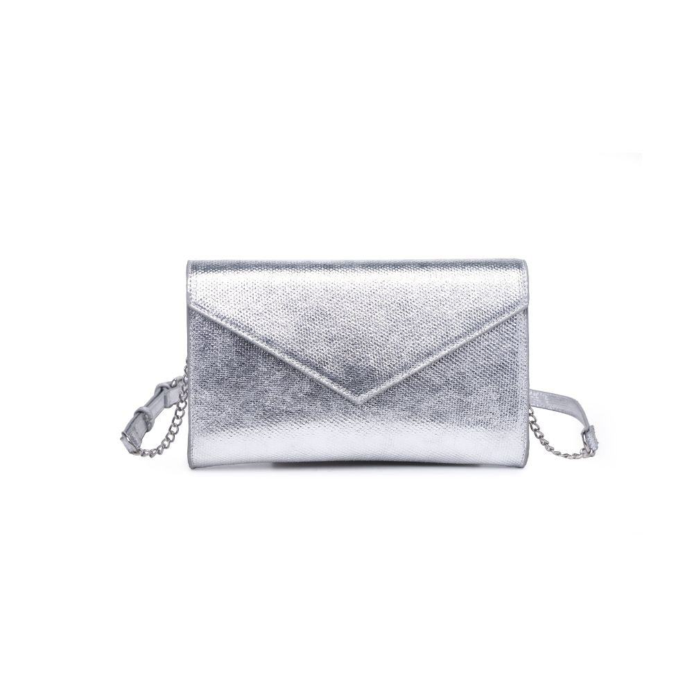 Product Image of Urban Expressions Riva Clutch 840611114556 View 5 | Silver