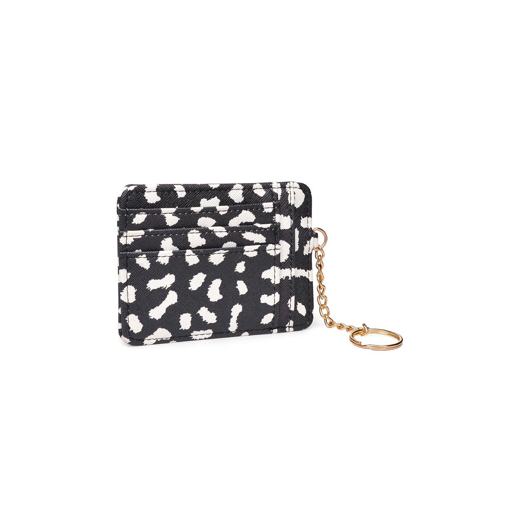 Product Image of Urban Expressions Lulu Leopard Card Holder NA-840611153029 View 2 | Black