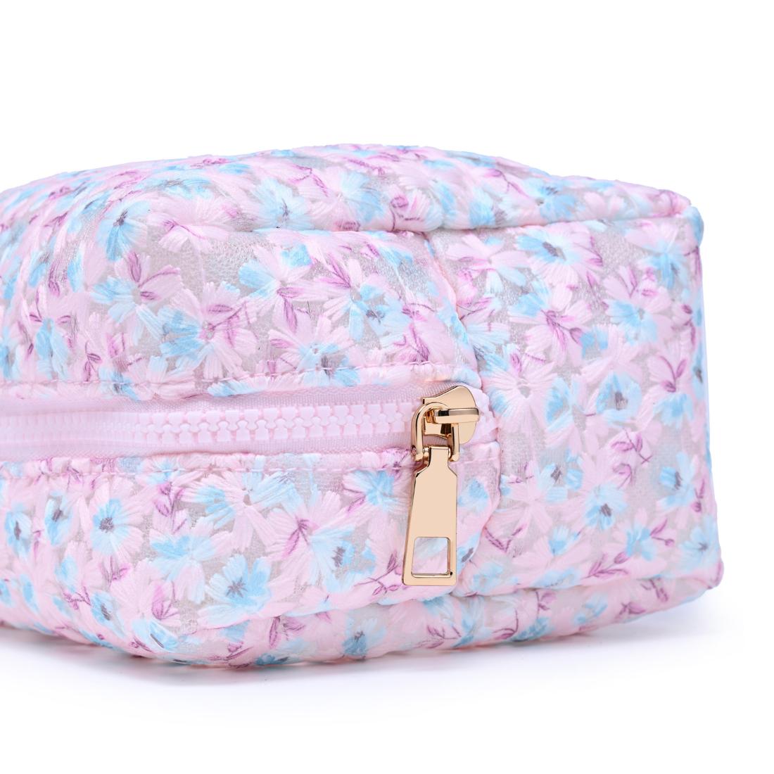 Urban Essentials City Bloom Cosmetic & Travel Organizer Pouch 840504207532 View 8 | Pink