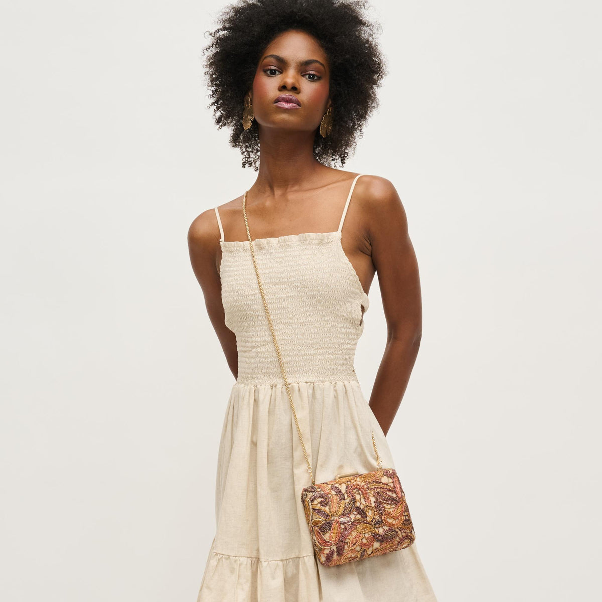 Woman wearing Multi Urban Expressions Ayla Evening Bag 840611149183 View 1 | Multi