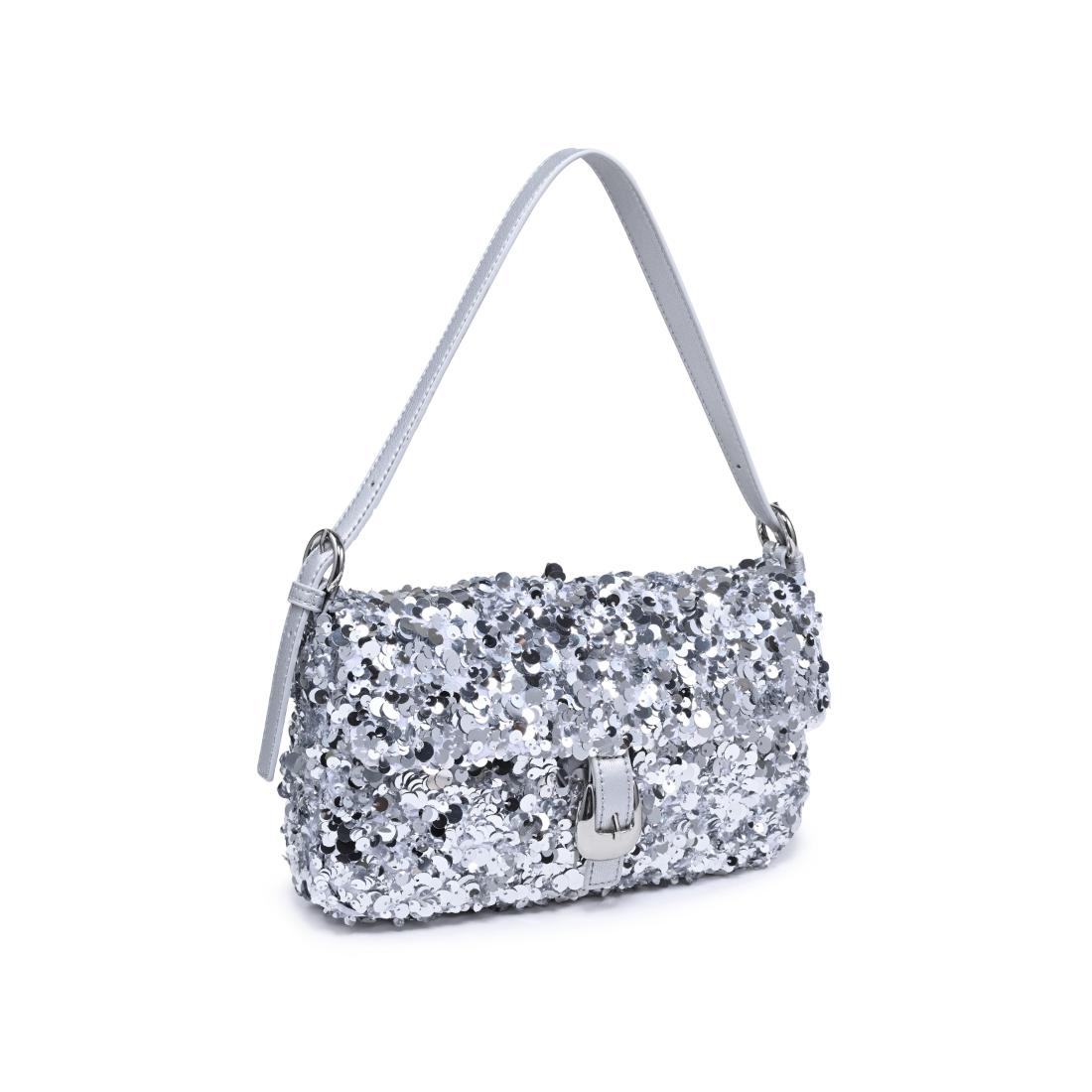 Urban Expressions Gloria - Sequins Shoulder Bag 840504210686 View 2 | Silver