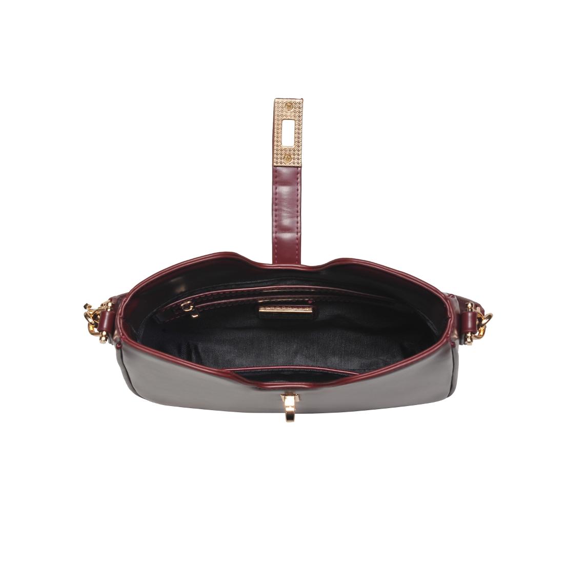 Woman wearing Wine Urban Expressions Melissa Tote 840611199171 View 9 | Wine