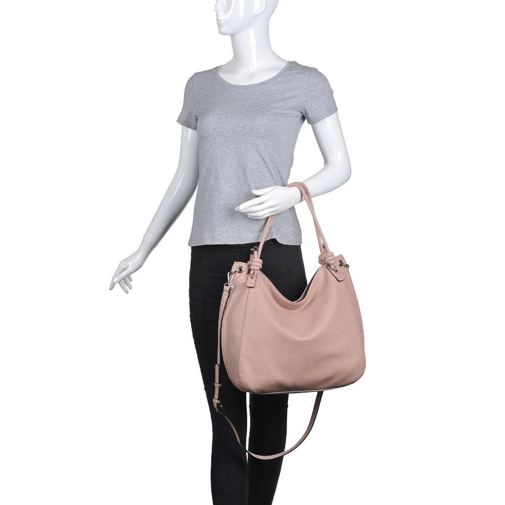Product Image of Urban Expressions Devan Hobo 840611170361 View 5 | Nude Pink