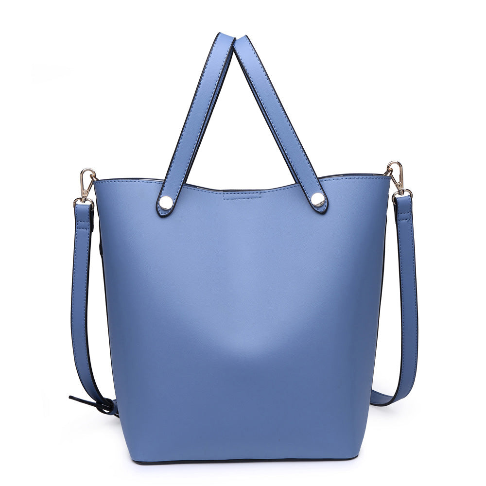 Woman wearing Denim Urban Expressions Carolina Tote NA-840611161703 View 5 | Denim