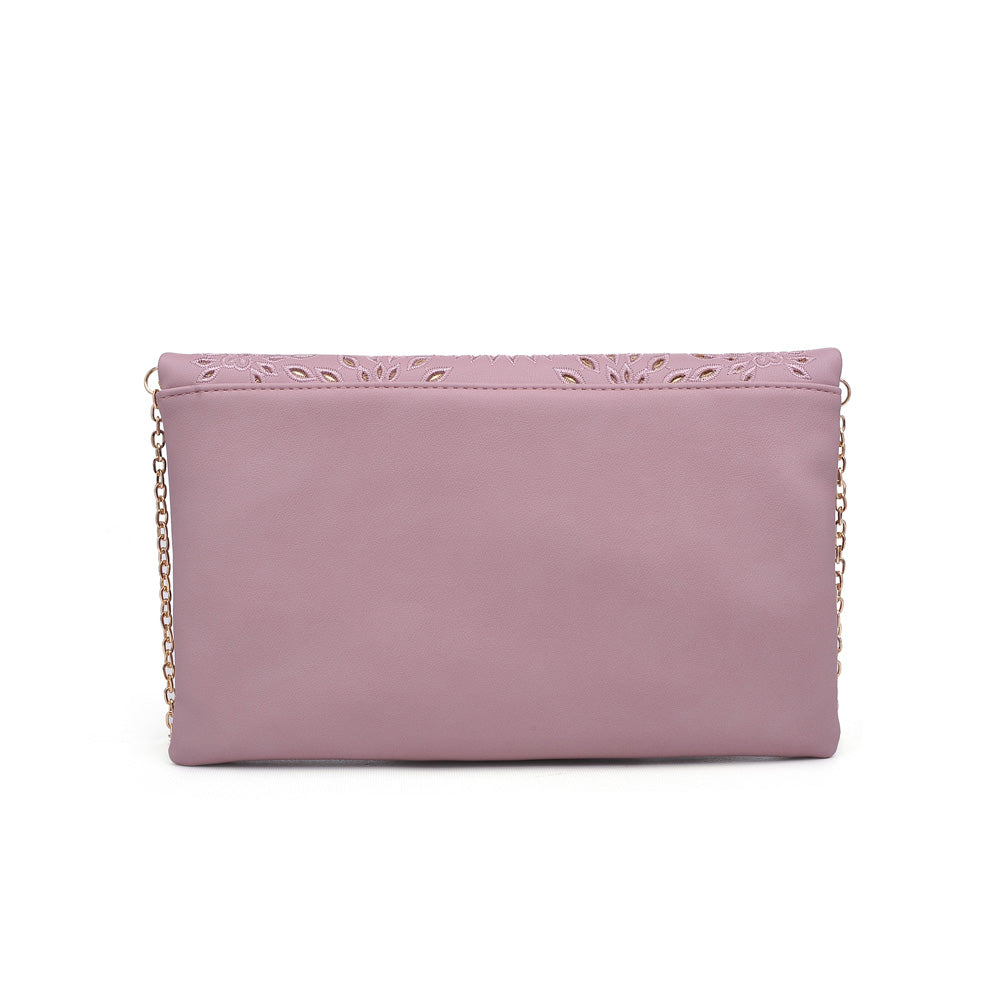 Product Image of Urban Expressions Ellington Embroidered Clutch NA-840611159403 View 3 | Blush