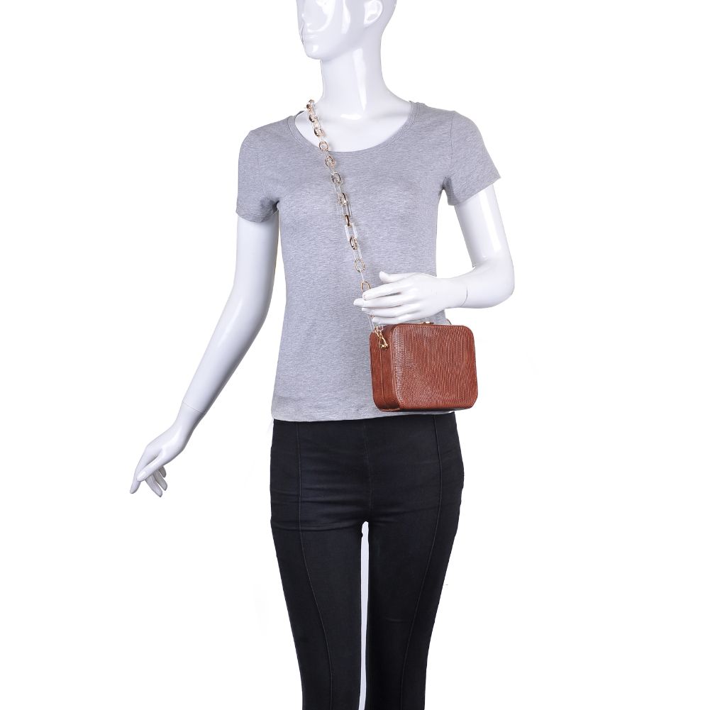 Product Image of Urban Expressions Gwen Lizard Evening Bag 840611173980 View 5 | Whisky