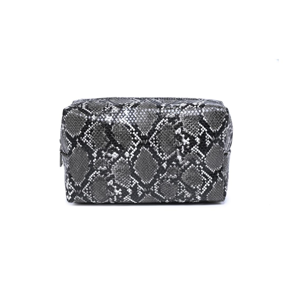 Urban Essentials Snake Charmer Cosmetic & Travel Organizer Pouch 840504210044 View 5 | Black White