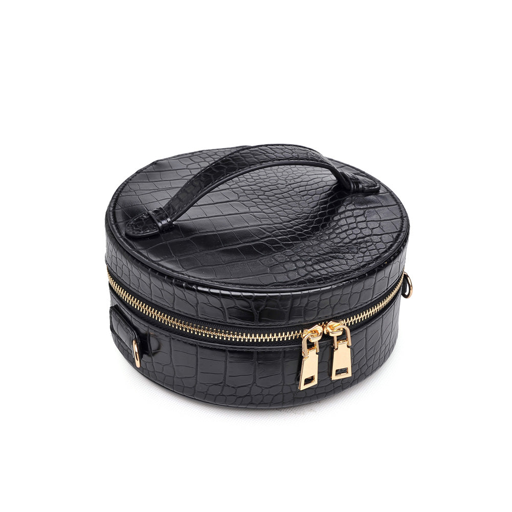 Woman wearing Black Urban Expressions Sawyer Crossbody NA-840611152442 View 2 | Black