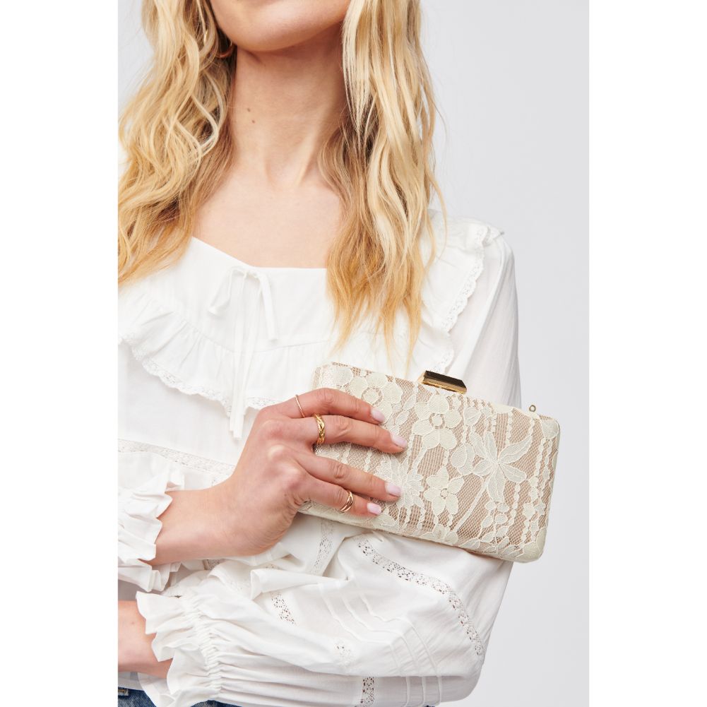 Woman wearing Natural Urban Expressions Azalea Minaudiere 818209016766 View 4 | Natural