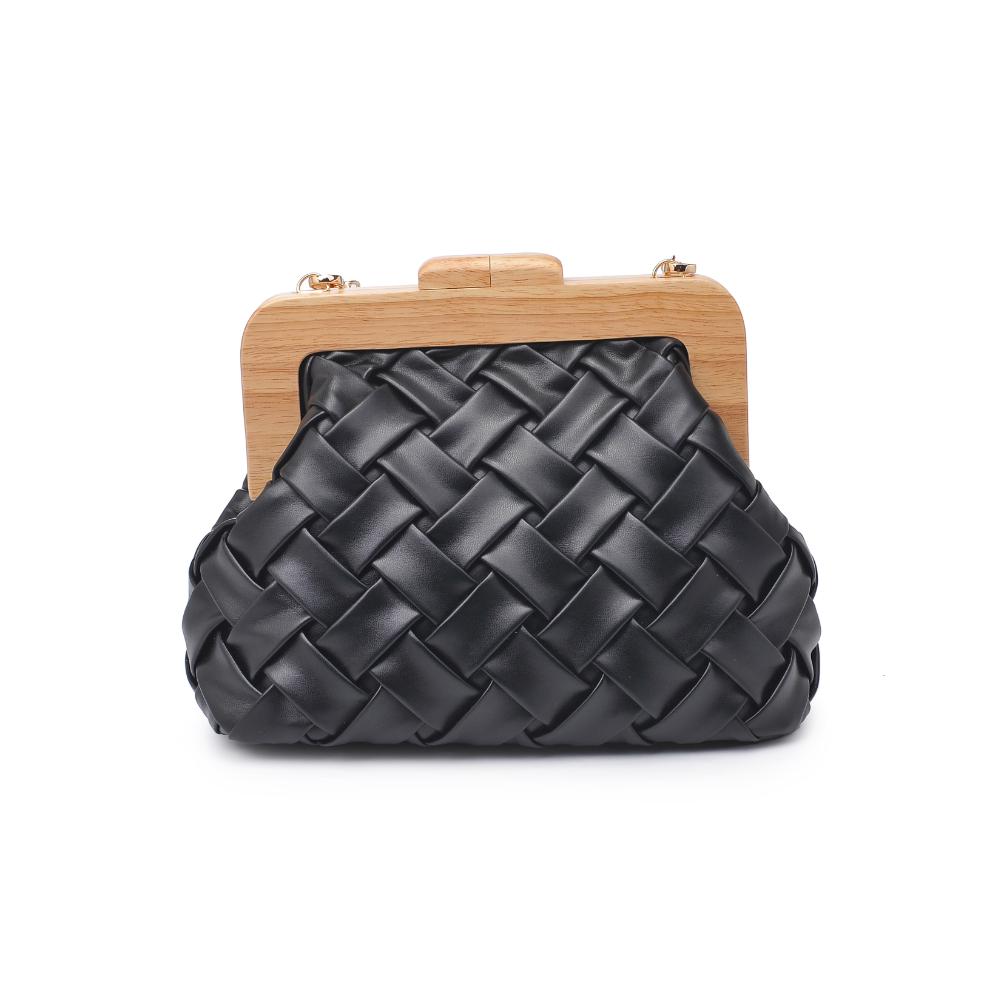 Woman wearing Black Urban Expressions Matilda Clutch 840611192073 View 7 | Black
