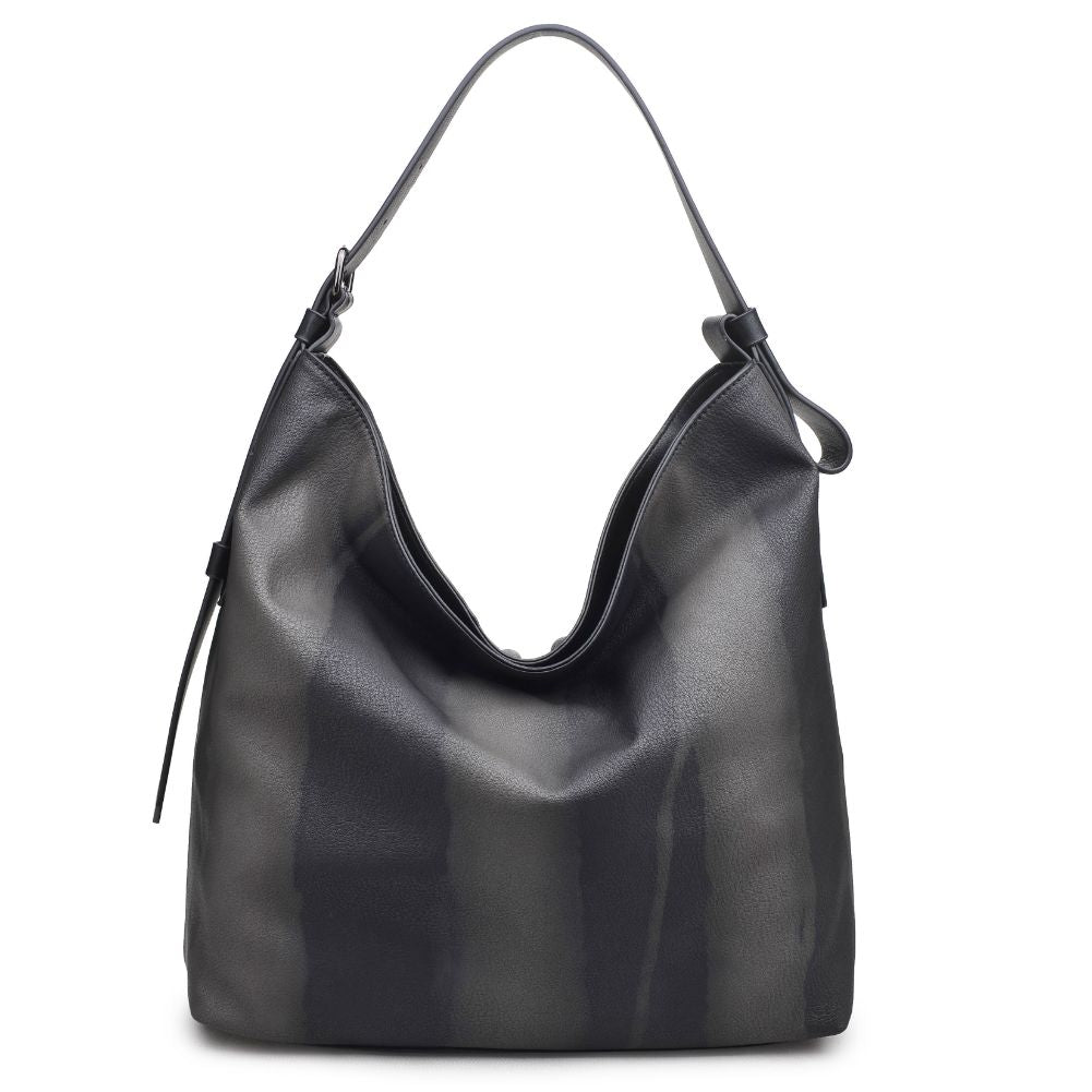 Woman wearing Black Urban Expressions Keene Hobo 840611122483 View 7 | Black