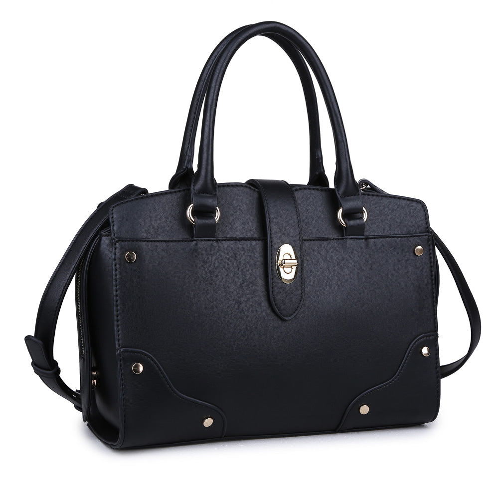 Product Image of Urban Expressions Cleo Satchel NA-840611149442 View 2 | Black