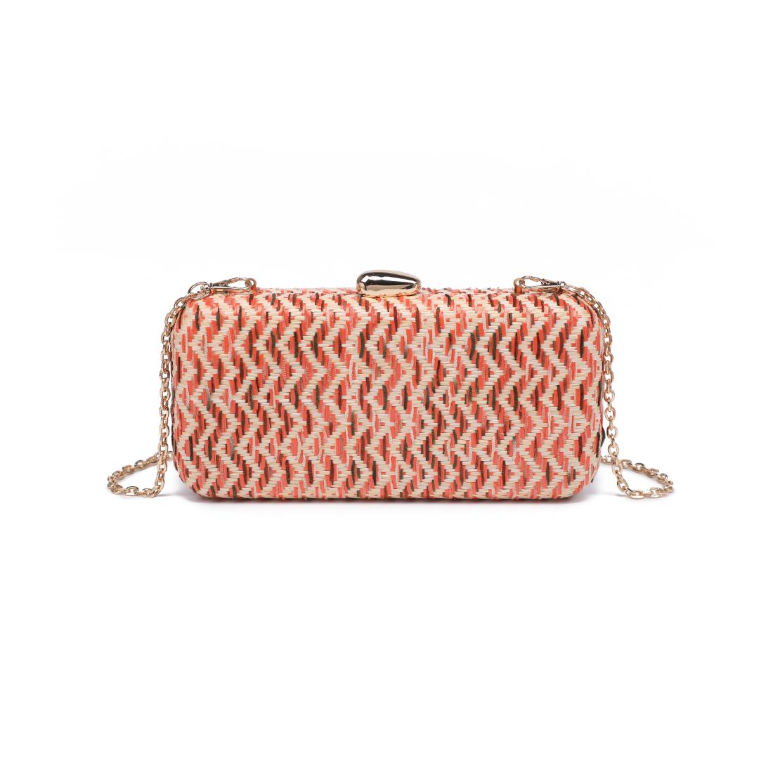 Woman wearing Orange Multi Urban Expressions Valentina Evening Bag 840504206511 View 7 | Orange Multi