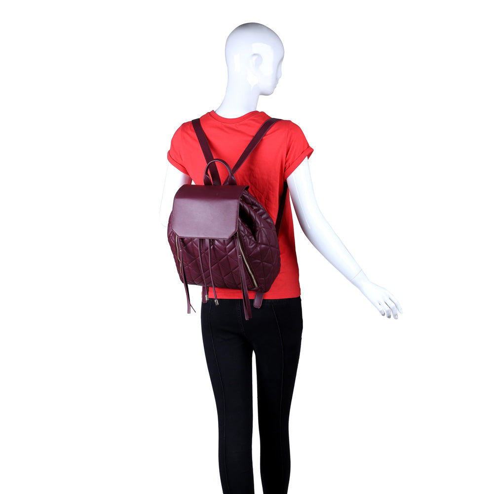 Product Image of Urban Expressions Keeli Backpack NA-840611155405 View 5 | Burgundy