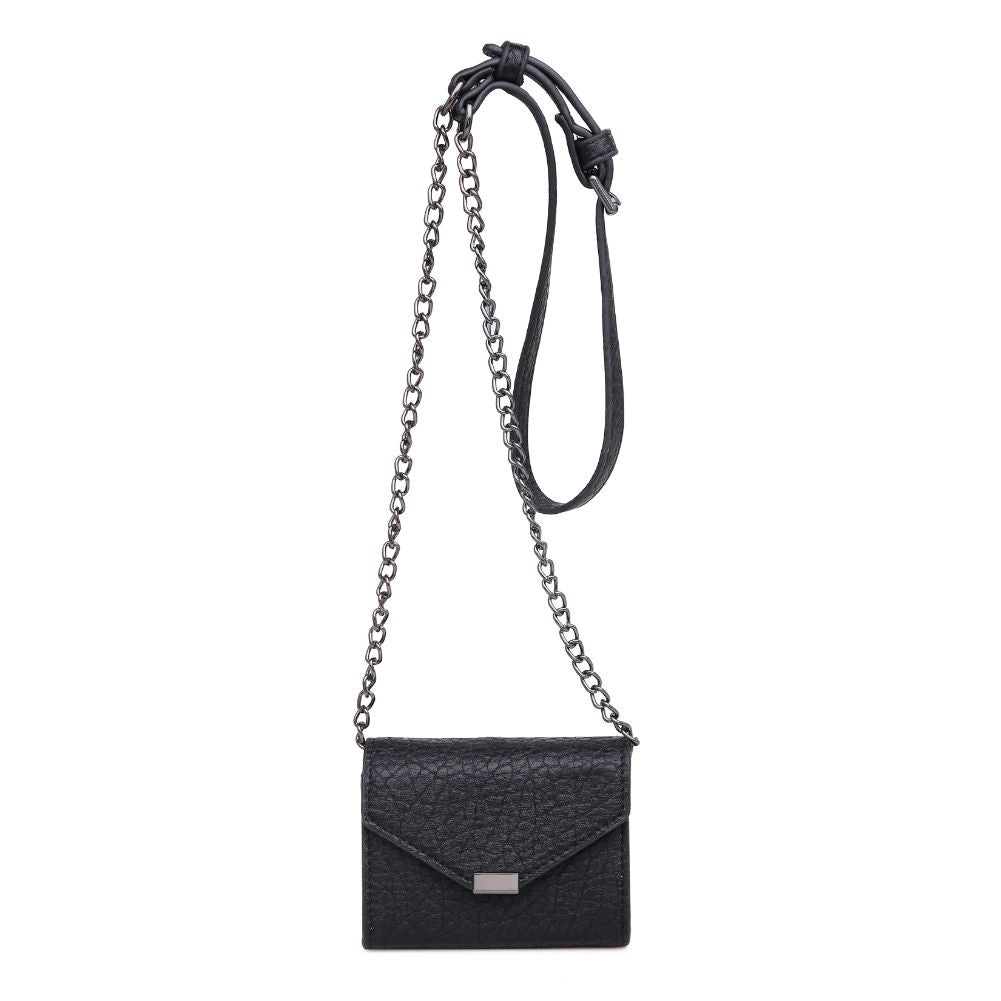 Product Image of Urban Expressions Jasmine Pebble Crossbody 840611165343 View 1 | Black