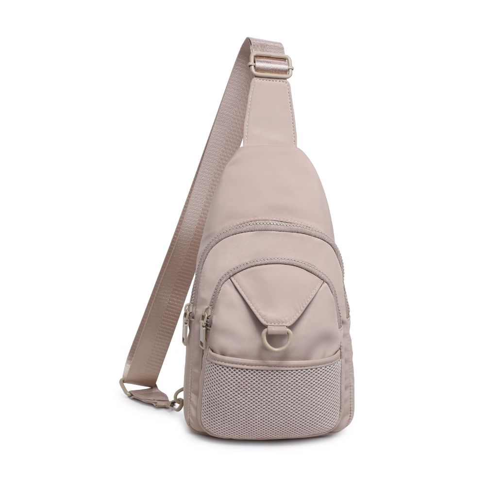 Woman wearing Natural Urban Expressions Walker - Nylon Sling Backpack 840611114396 View 5 | Natural