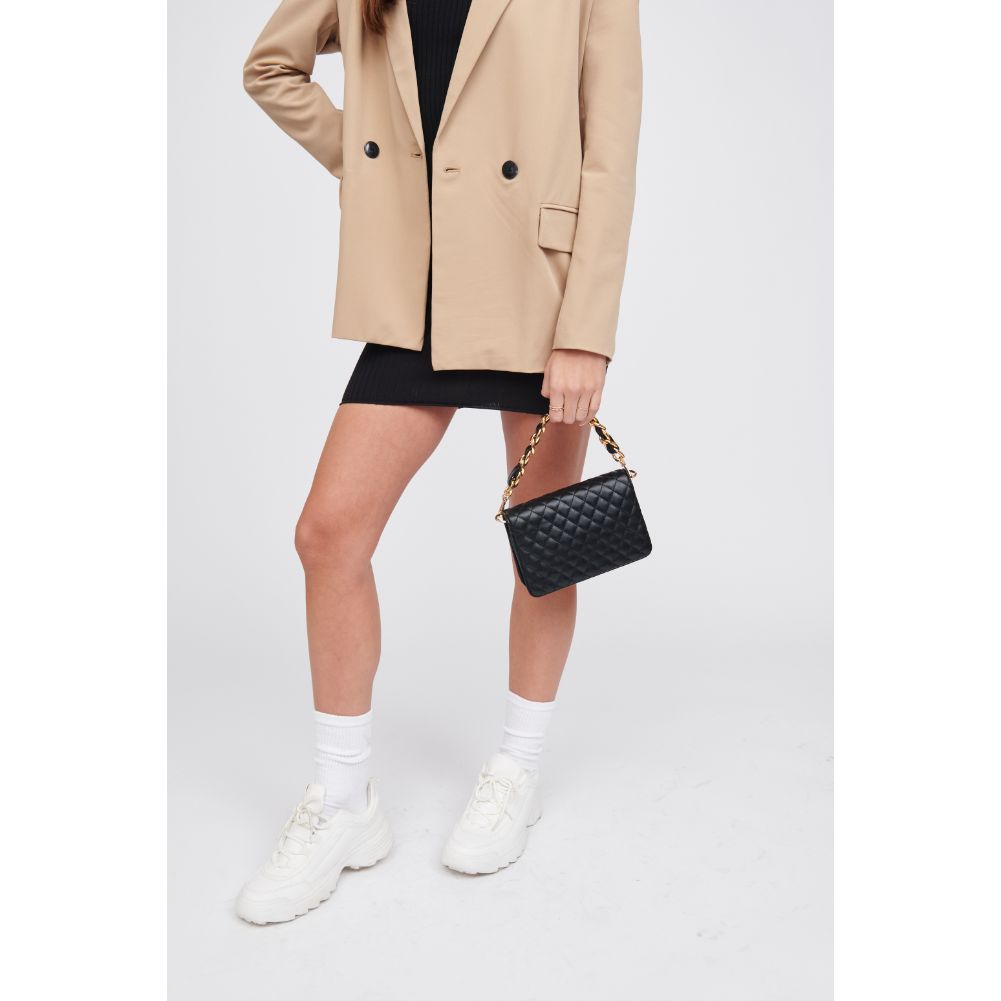 Woman wearing Black Urban Expressions Karolina Crossbody 818209017206 View 4 | Black