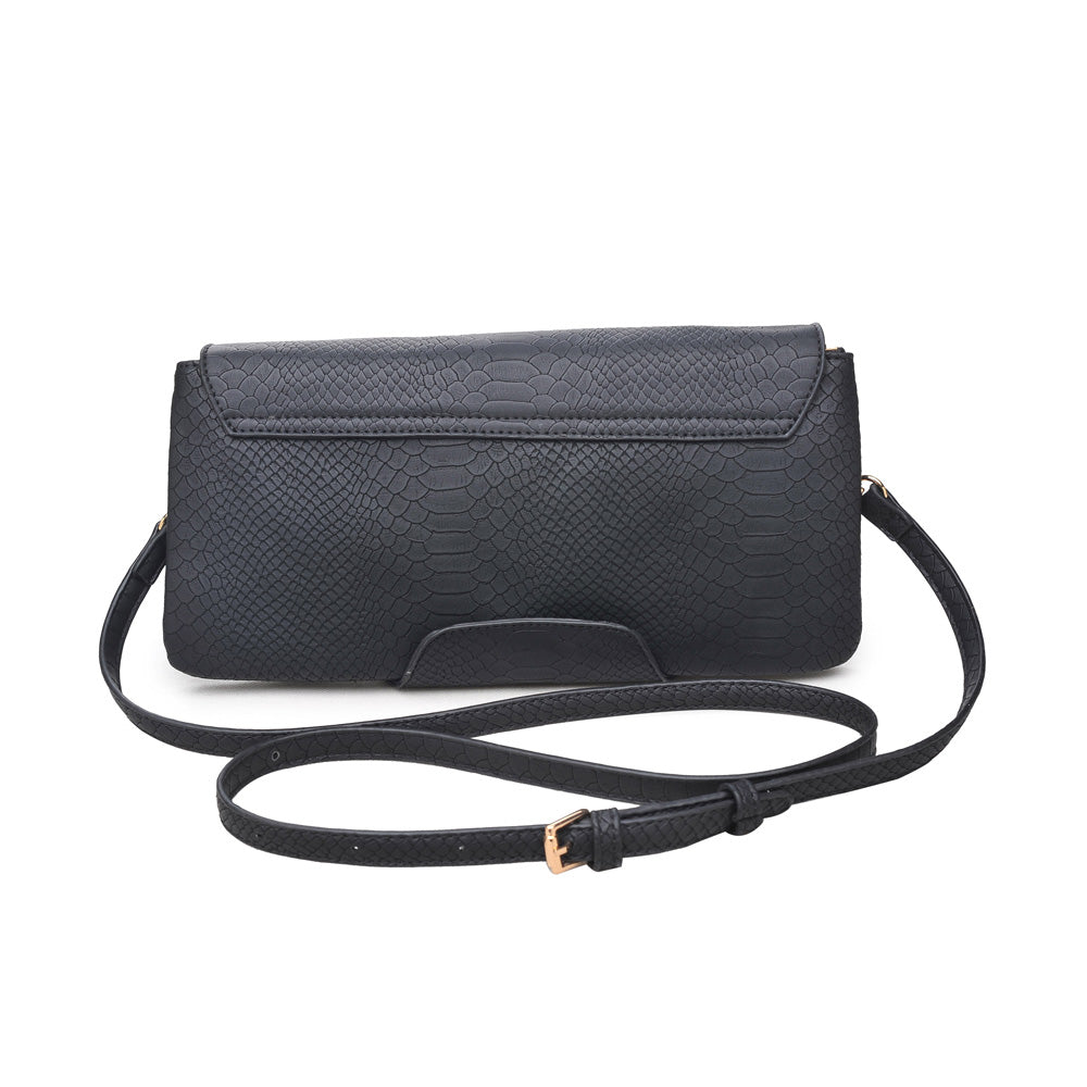 Product Image of Urban Expressions Leah Snake Crossbody NA-840611123558 View 3 | Black