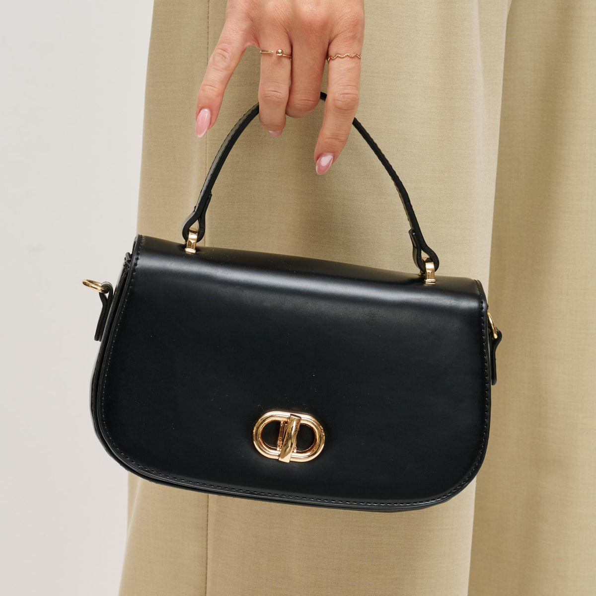Woman wearing Black Urban Expressions Nadine Crossbody 840611198808 View 4 | Black