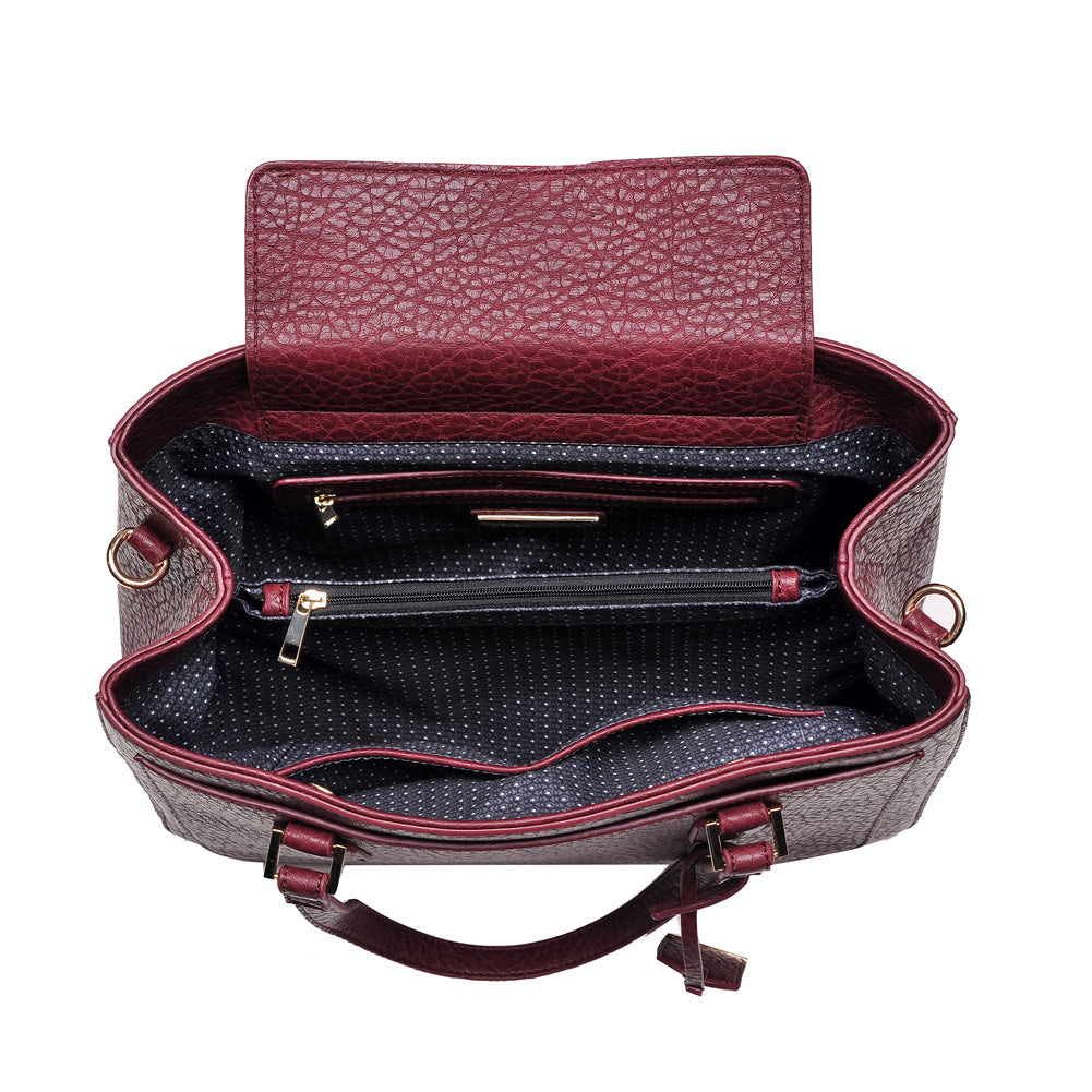 Product Image of Urban Expressions Banyan Satchel NA-840611153531 View 4 | Burgundy