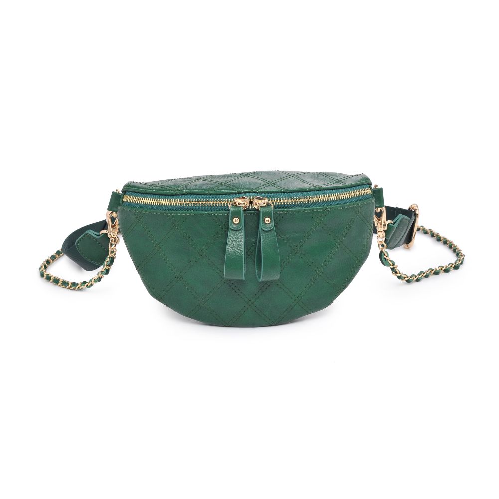 Woman wearing Juniper Urban Expressions Lachlan - Quilted Belt Bag 840611104373 View 5 | Juniper