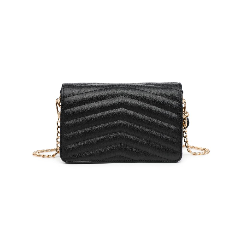 Product Image of Urban Expressions Genny - Chevron Stitch Crossbody 818209011068 View 7 | Black