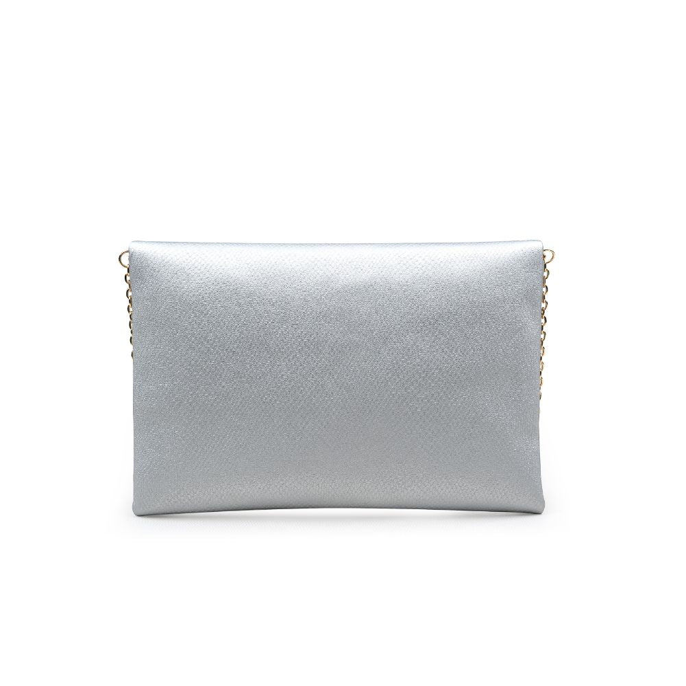 Product Image of Urban Expressions Evie Clutch 840611164919 View 3 | Silver