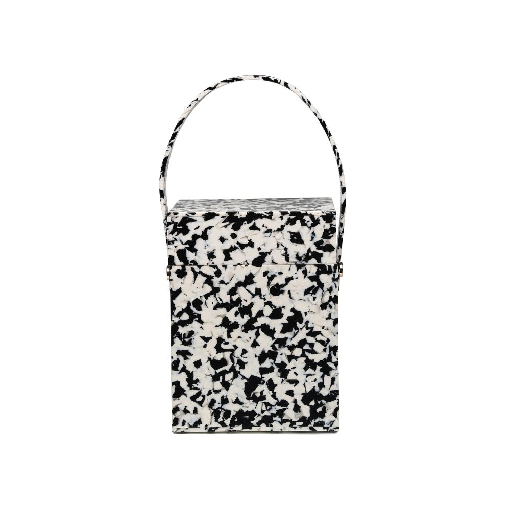 Product Image of Urban Expressions Sienna Evening Bag 840611165756 View 1 | Black White
