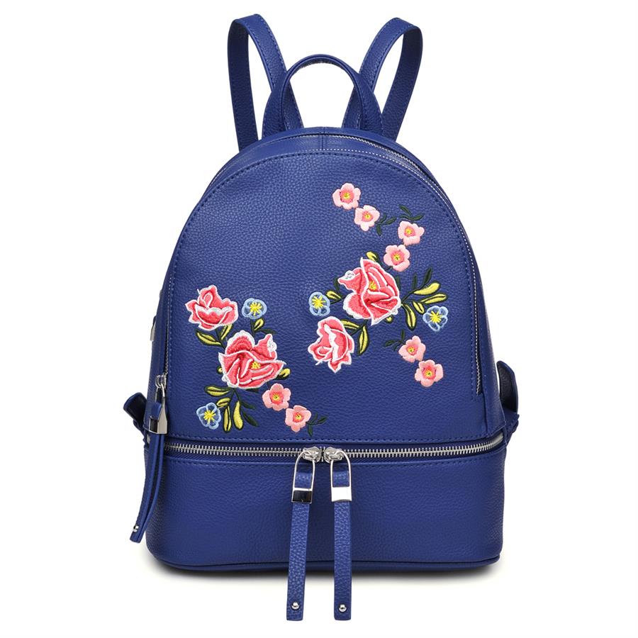 Urban Expressions Rose Backpacks 840611133236 | Navy