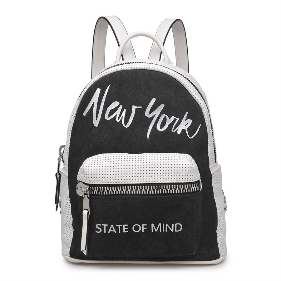 Urban Expressions Manhattan Backpacks 840611145642 | White