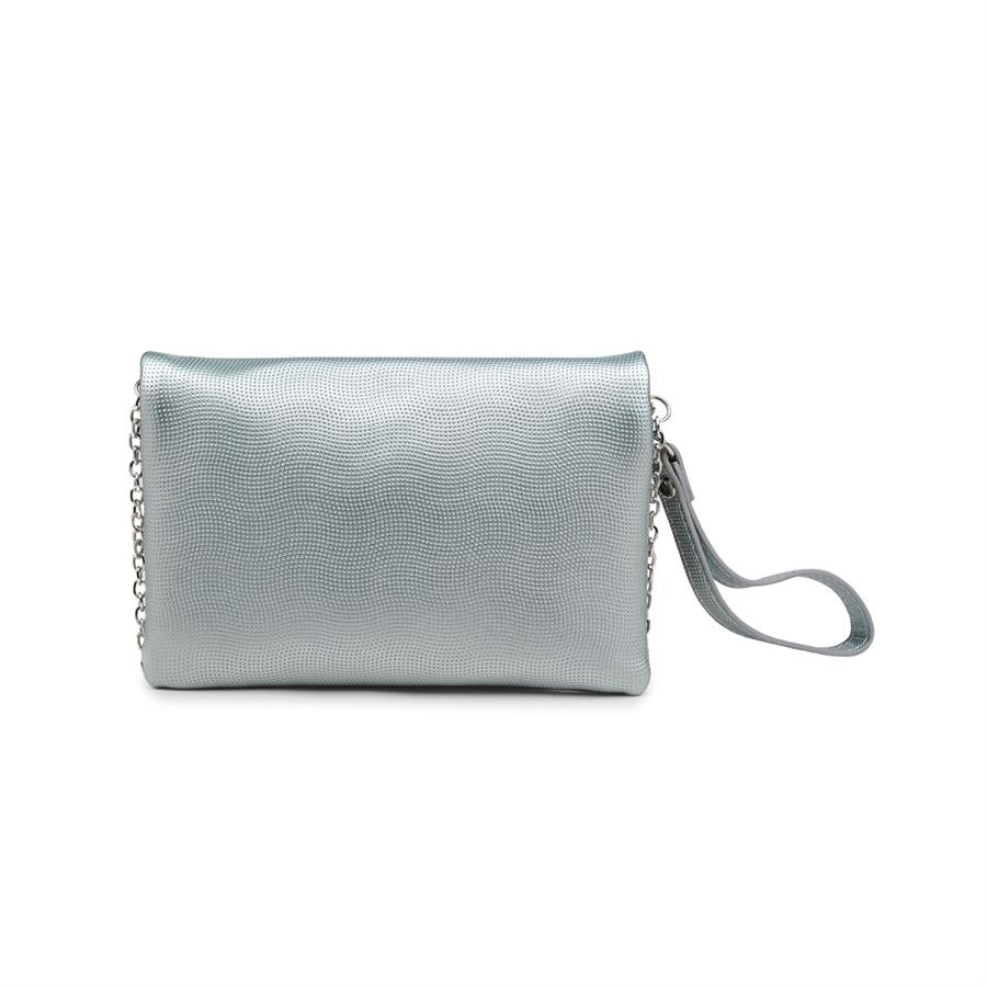Urban Expressions Lucy Pebble Clutches 840611147929 | Ice Metallic