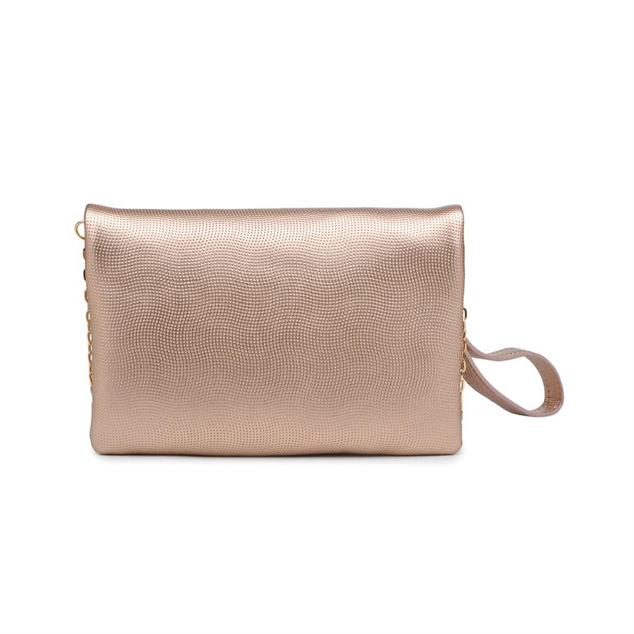 Urban Expressions Lucy Pebble Clutches 840611147936 | Rose Gold