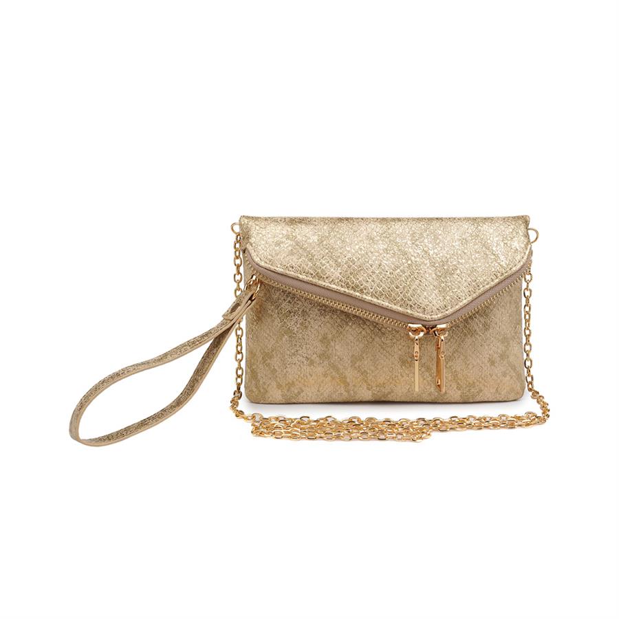Urban Expressions Lucy Snake Clutches 840611147967 | Gold