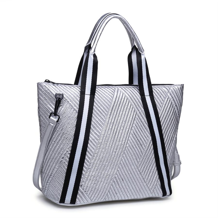 Urban Expressions Rebound Handbags 840611149091 | Silver
