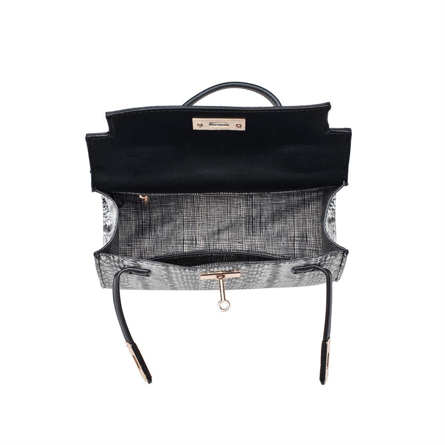 Urban Expressions Alexis Snake Handbags 840611154187 | Black